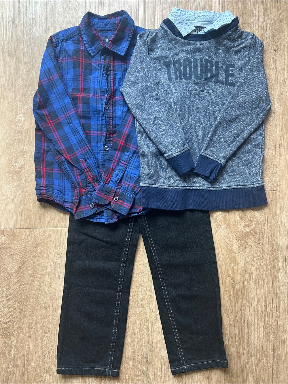 Kids Custom Variety Pack of 2 Tops & Pair of Jeans Various Brands Size 5